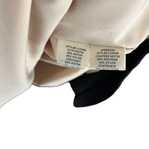 EVA FRANCO | Black/Tan Lace Cutout Cocktail Dress (2) - Picture 5 of 7